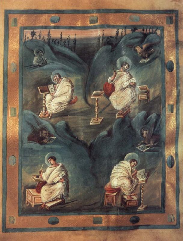 Hofschule Karls des Groben Die Vier Evangelisten china oil painting image